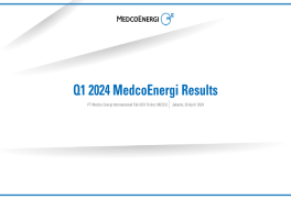 MedcoEnergi Investor 1Q24 Presentation