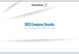 MedcoEnergi Investor FY23 Presentation