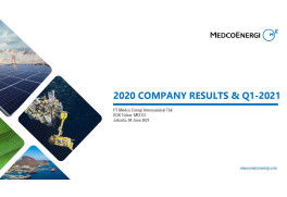 MedcoEnergi Investor FY20 Presentation