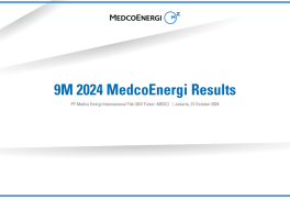 MedcoEnergi Investor 9M24 Presentation