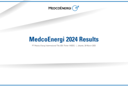 MedcoEnergi Investor FY24 Presentation