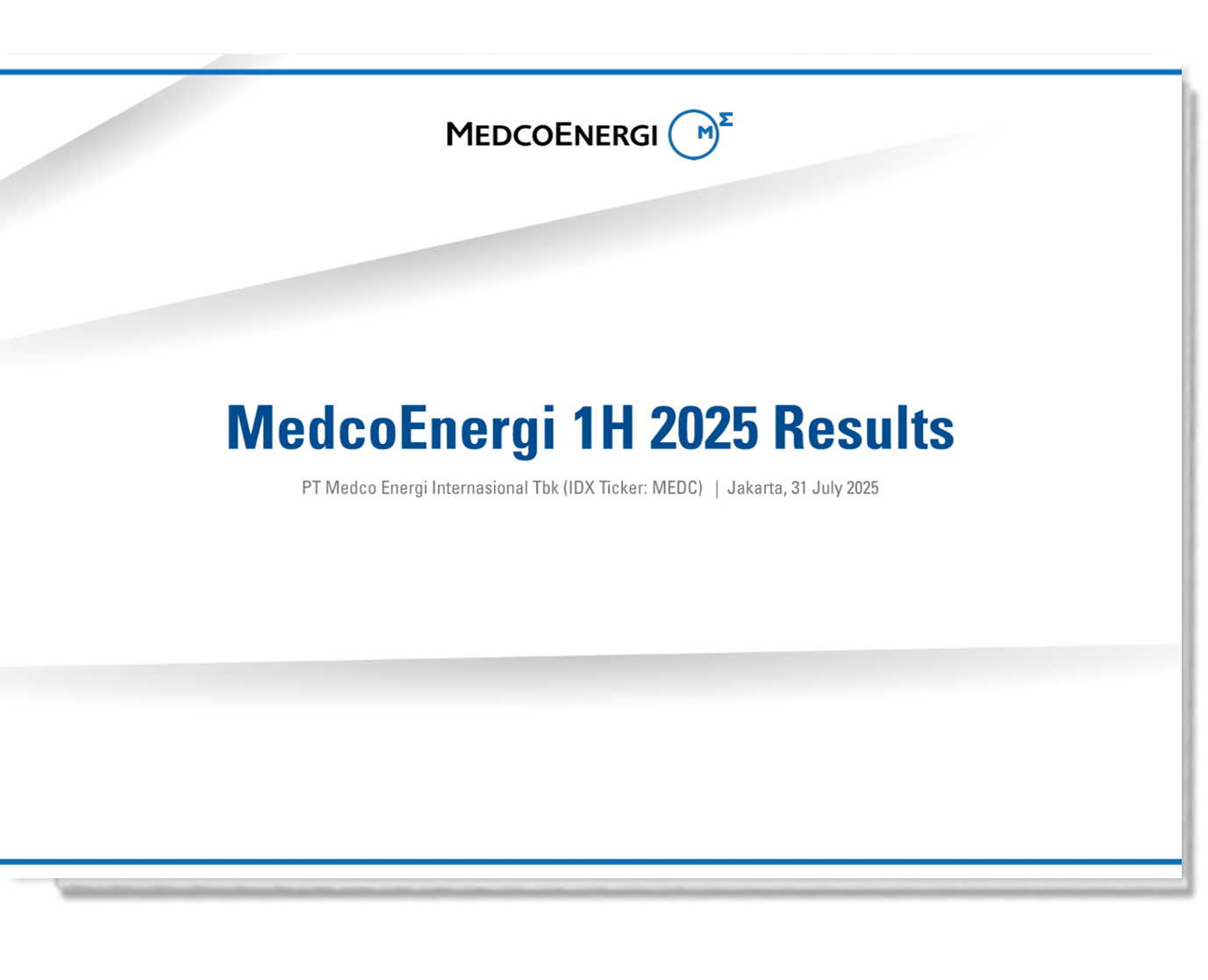 MedcoEnergi 1H25 Results