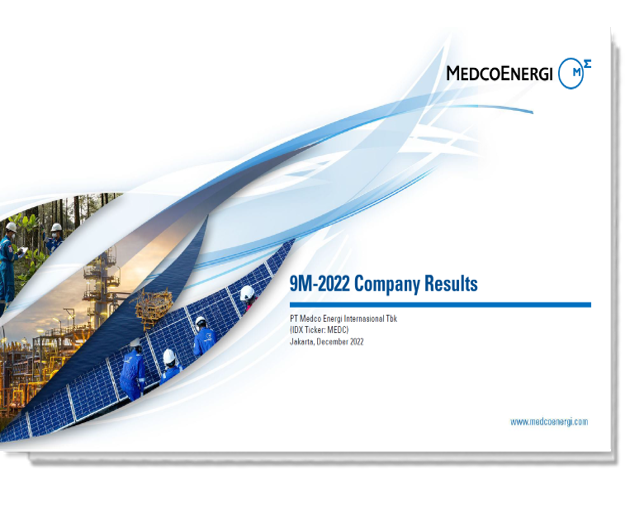 MedcoEnergi 9M22 Results